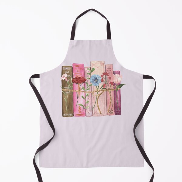 Item preview, Pink Purple Flowers and Books Watercolor  designed and sold by Nature Hues.