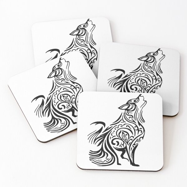 Item preview, Howling Wolf Tribal Black designed and sold by Nakolepsi.