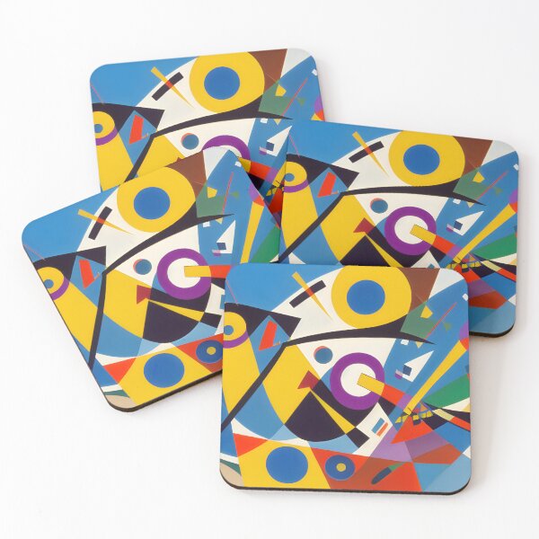 Item preview, Luminous Patterns I Vassily Kandinsky Inspired designed and sold by aesthetic-gifts.