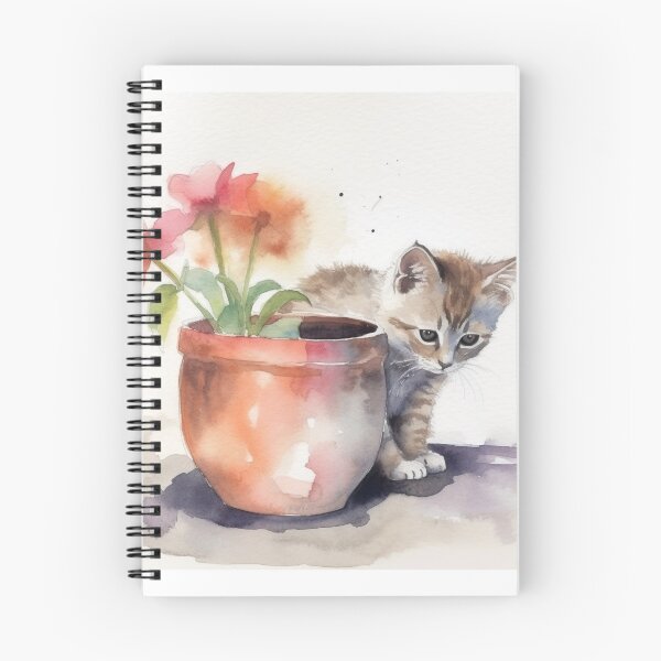 Item preview, Adorable watercolor painting of a kitten designed and sold by WhimsyWear-Fun.