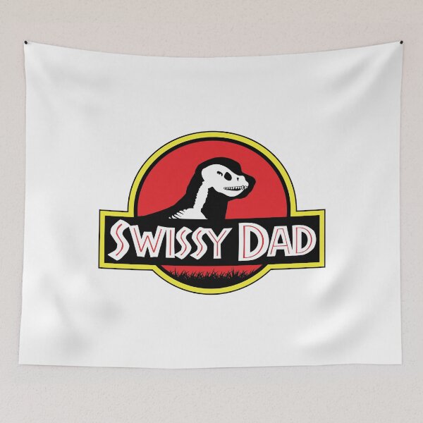 Item preview, (For Bright Background) Jurassic Greater Swiss Mountain Dog Dad designed and sold by More Cute Dogs.