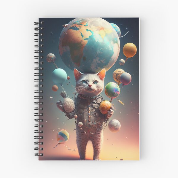 Item preview,  Environmentalist Cyberpunk Cat celebrating Earth Day - surrealist AI Generated Art designed and sold by Flowsaiartshop.