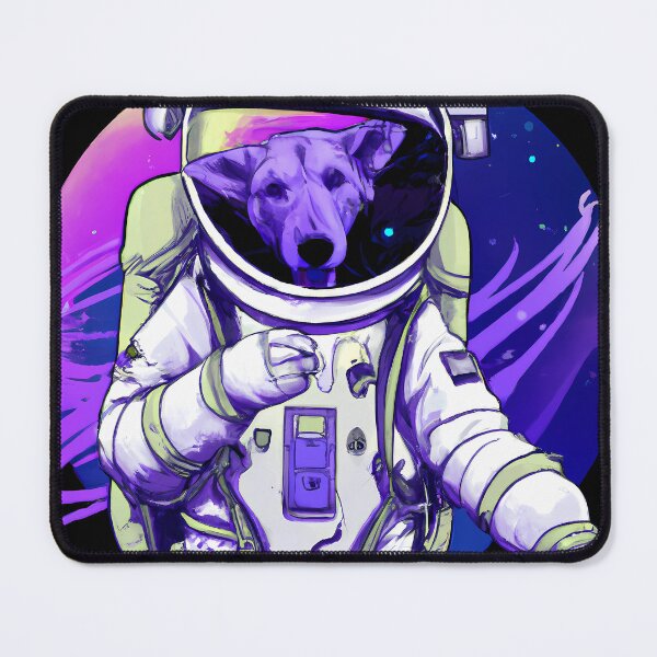 Item preview, Astronaut Dog In Cyberpunk Universe designed and sold by KalipsoArt.