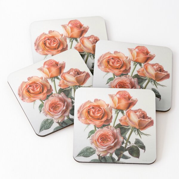 Artikelvorschau, Coral Roses  entworfen und verkauft von Vanover Designs.