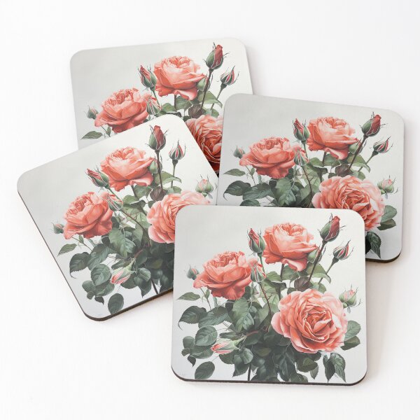 Artikelvorschau, Coral Roses  entworfen und verkauft von Vanover Designs.