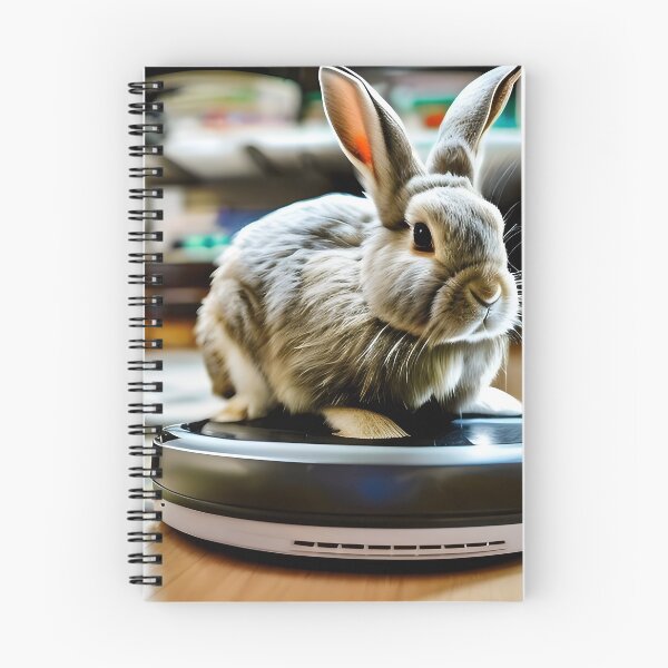 Item preview, Rabbit on a Roomba designed and sold by Steeshirts.