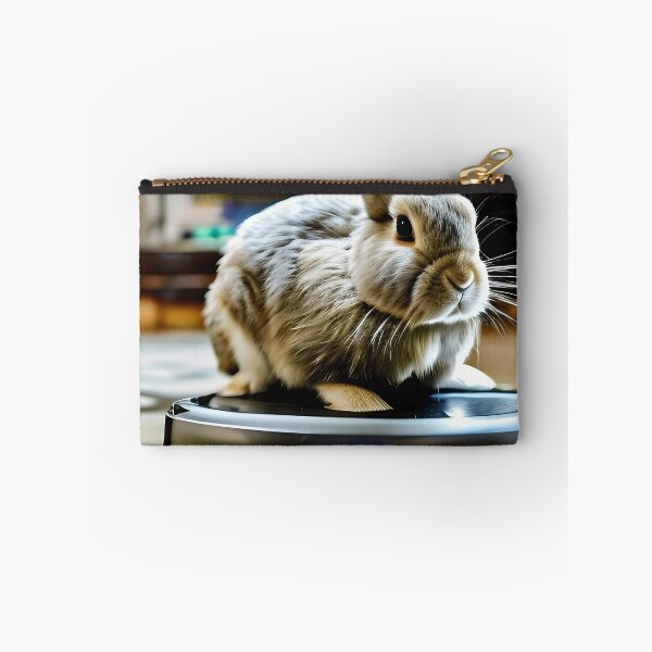 Item preview, Rabbit on a Roomba designed and sold by Steeshirts.
