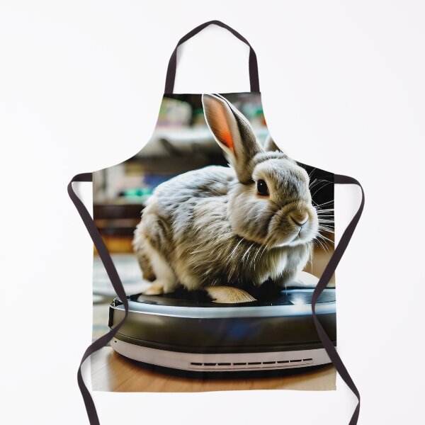 Item preview, Rabbit on a Roomba designed and sold by Steeshirts.