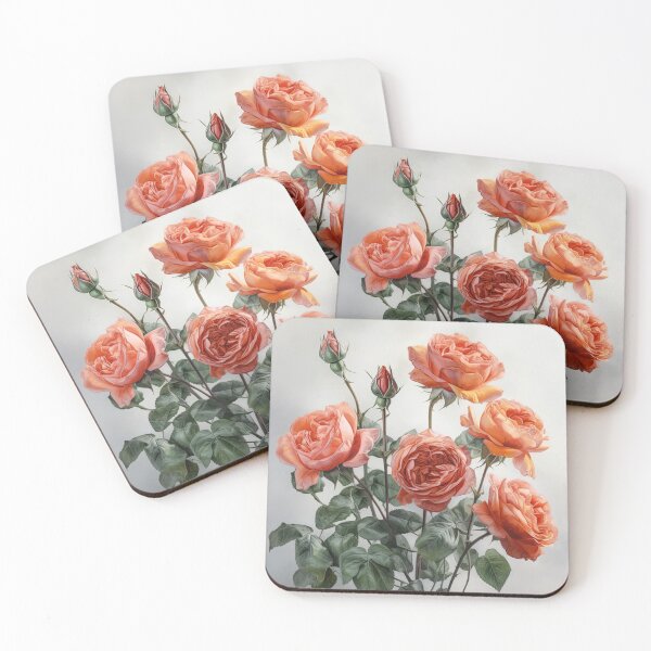 Artikelvorschau, Coral Roses  entworfen und verkauft von Vanover Designs.