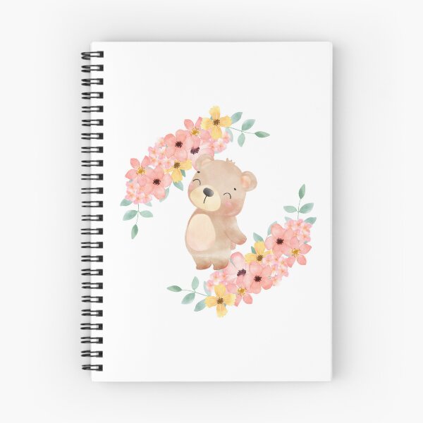 Item preview, Woodland Bear Spring Flowers Design designed and sold by Anyone For Seconds Designs.