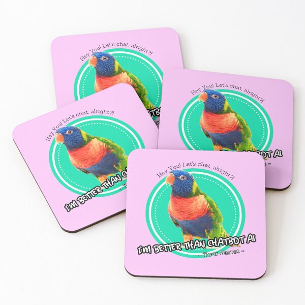 Item preview, better than chatbot AI - parrot designed and sold by PositiveIdeas.