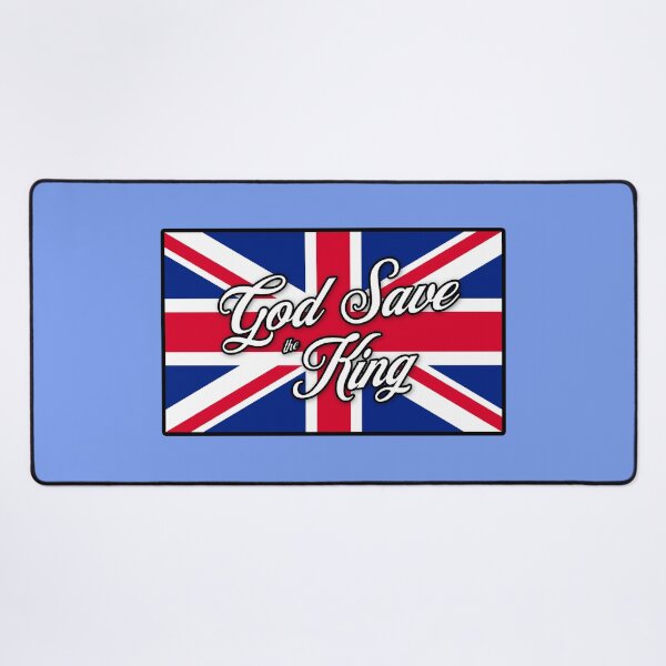 Item preview, "God Save the King" on British Flag for Coronation of King Charles III designed and sold by LindaCooke.