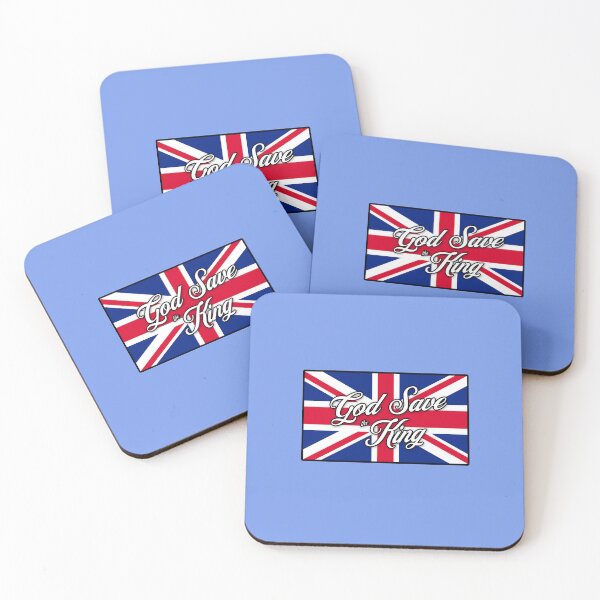 Item preview, "God Save the King" on British Flag for Coronation of King Charles III designed and sold by LindaCooke.