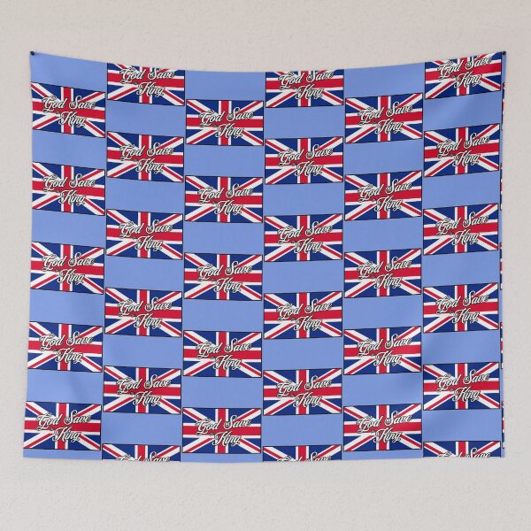Item preview, "God Save the King" on British Flag for Coronation of King Charles III designed and sold by LindaCooke.