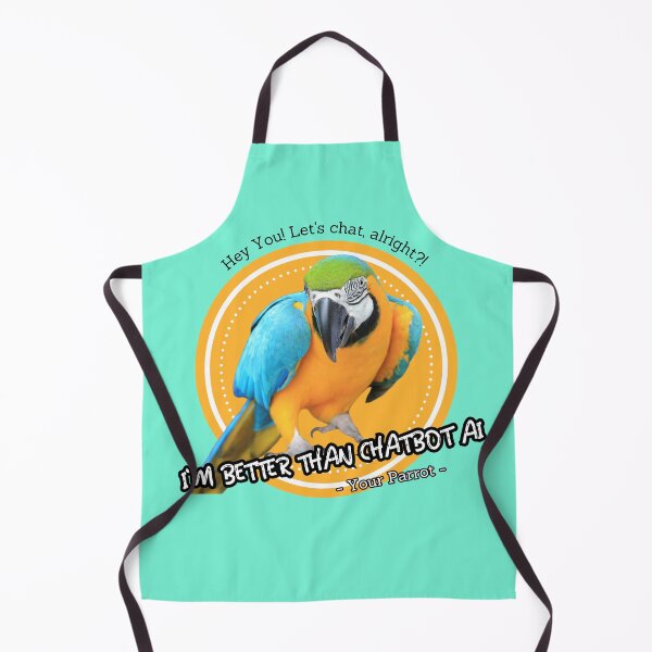 Item preview, better than chatbot AI - colorful parrot designed and sold by PositiveIdeas.