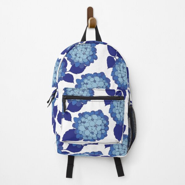 Item preview, Hamptons Blue and White Hydrangea Flowers Pattern designed and sold by HotHibiscus.