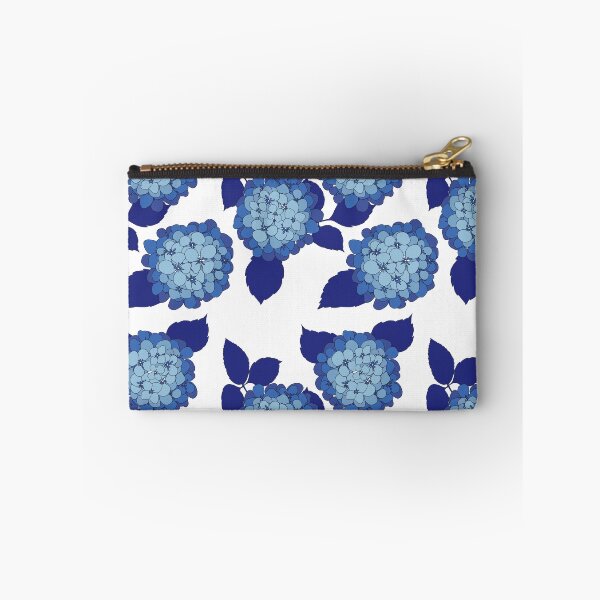 Item preview, Hamptons Blue and White Hydrangea Flowers Pattern designed and sold by HotHibiscus.