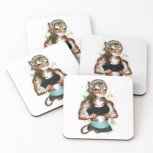 Item preview, strong tiger drawing designed and sold by Noemi Falcó Ilustraciones.