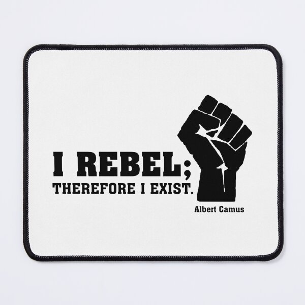 Item preview, I Rebel; Therefore I Exist (B) - Albert Camus designed and sold by EvilGravy.