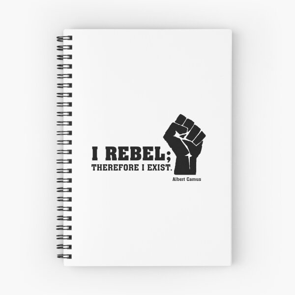 Item preview, I Rebel; Therefore I Exist (B) - Albert Camus designed and sold by EvilGravy.