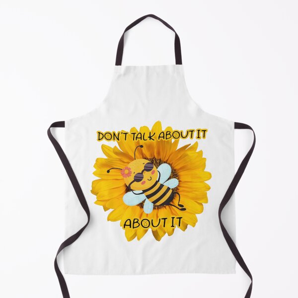 Item preview, BEE ON A SUNFLOWER Sticker Don't Talk About it Bee About it designed and sold by ChosinMarkets77.