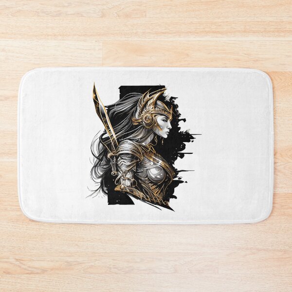 Item preview, Unleash Your Inner Warrior with Our Black and Gold Fantasy Warrior Woman designed and sold by ShadowAndSlate.