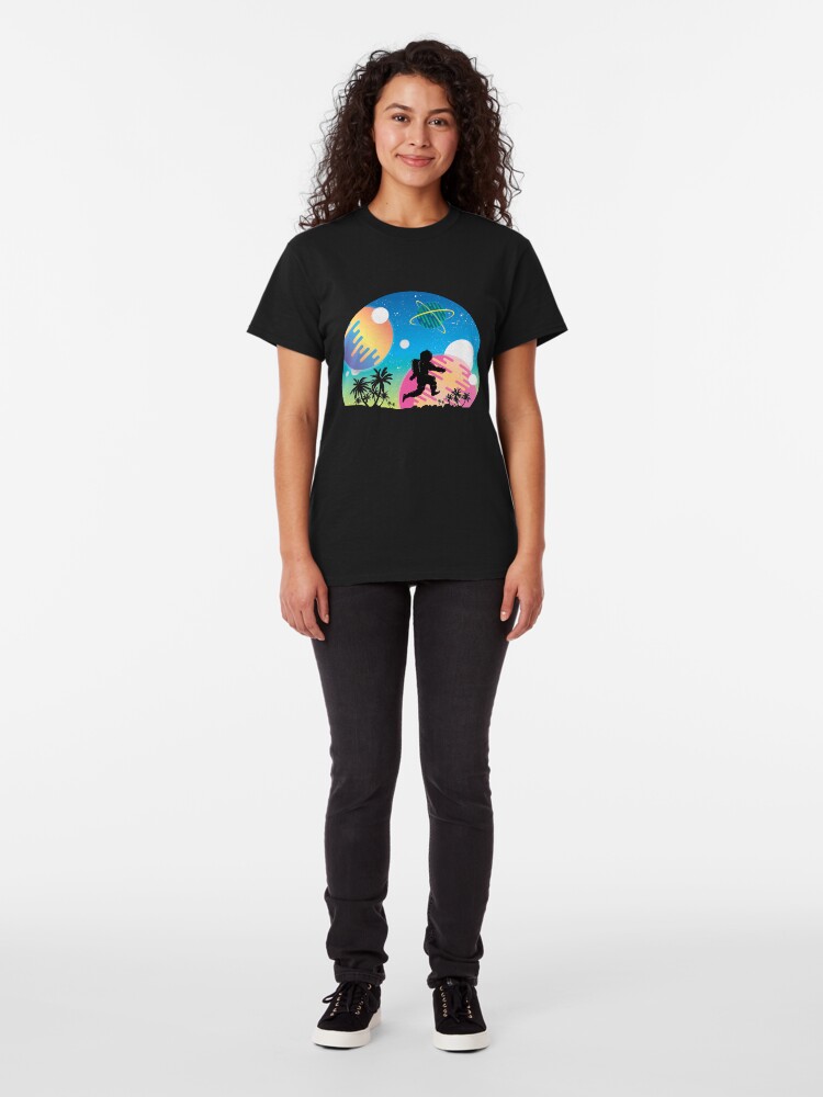 Alternate view of Skipping Astronaut Classic T-Shirt