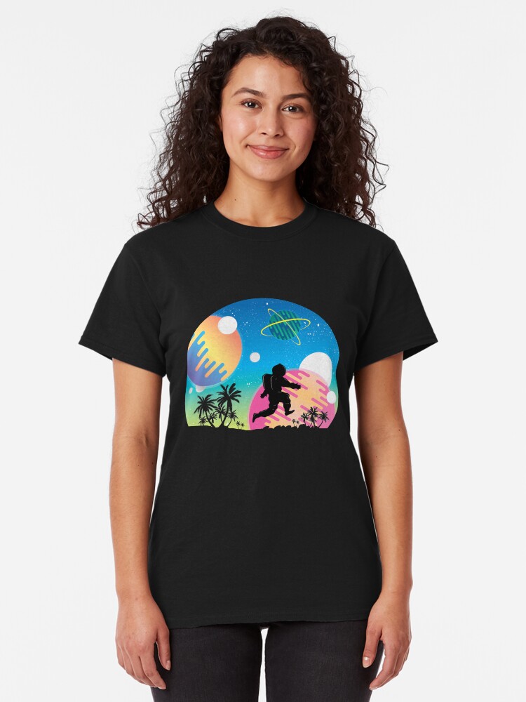 Alternate view of Skipping Astronaut Classic T-Shirt