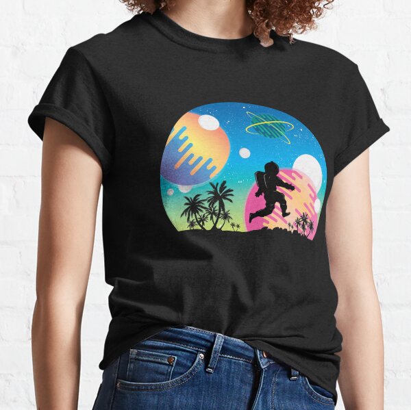 Skipping Astronaut Classic T-Shirt