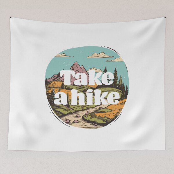 Item preview, Take a Hike || Hiking Trail Illustration designed and sold by MadSwellDesigns.