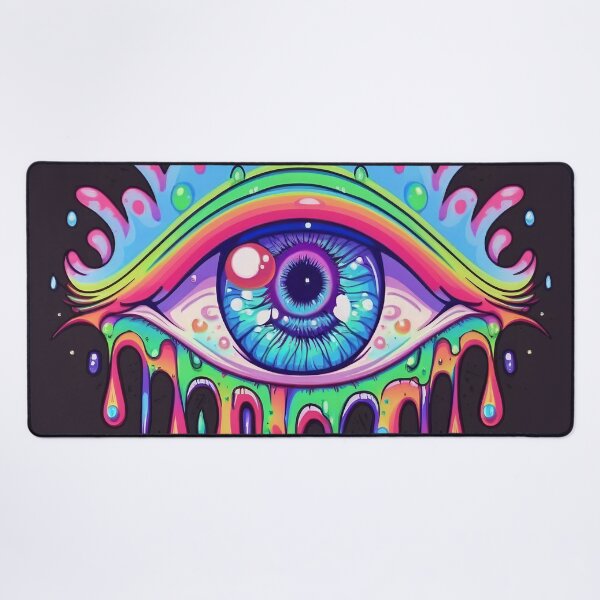 Item preview, Drippy Rainbow Cartoon Eye designed and sold by MythicPrompts.
