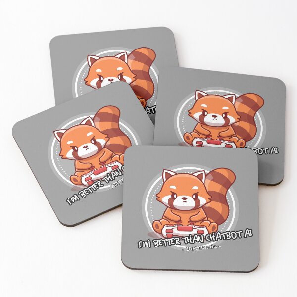 Item preview, better than chatbot AI - gaming red panda  designed and sold by PositiveIdeas.