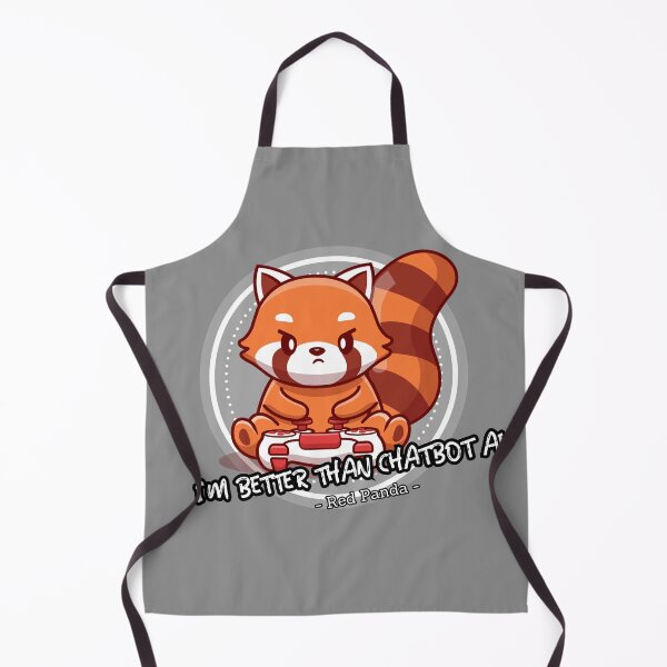 Item preview, better than chatbot AI - gaming red panda  designed and sold by PositiveIdeas.