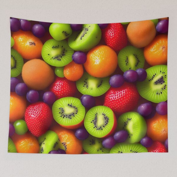 Item preview, Fruits Pattern Orange Kiwi Strawberry Grape - Fruits designed and sold by internlvisions.