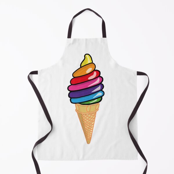Item preview, Rainbow Soft Serve Whippy Icecream Cone Graphic Art 2 designed and sold by Ciara Shortall.