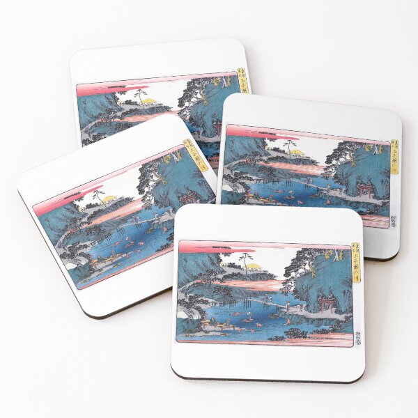 Item preview, Utagawa Hiroshige Waterfall River at Ōji designed and sold by TeeARTHY.