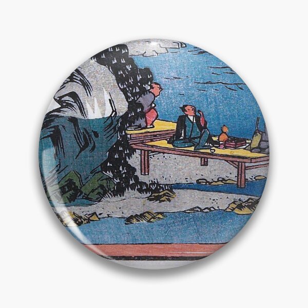 Item preview, Utagawa Hiroshige Waterfall River at Ōji designed and sold by TeeARTHY.