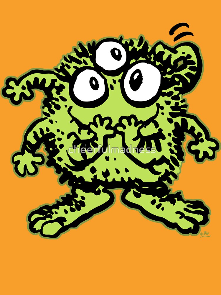 Cute Cartoon Green Monster by Cheerful Madness!! by cheerfulmadness