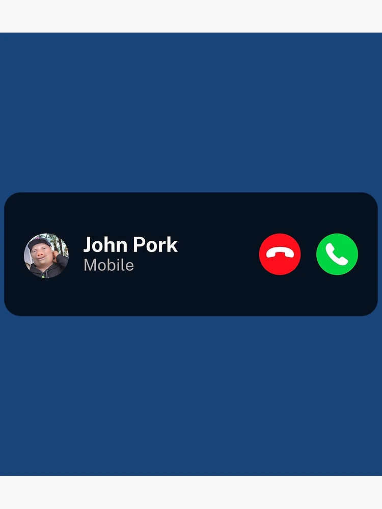 John Pork Sticker for Sale by hi Hello