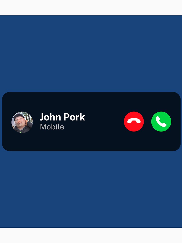 John Pork Is Calling Shirt   - TeeDragons