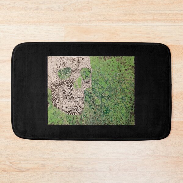 Item preview, Zen tangle Skull and Paint Pour designed and sold by JenidyJohnson.