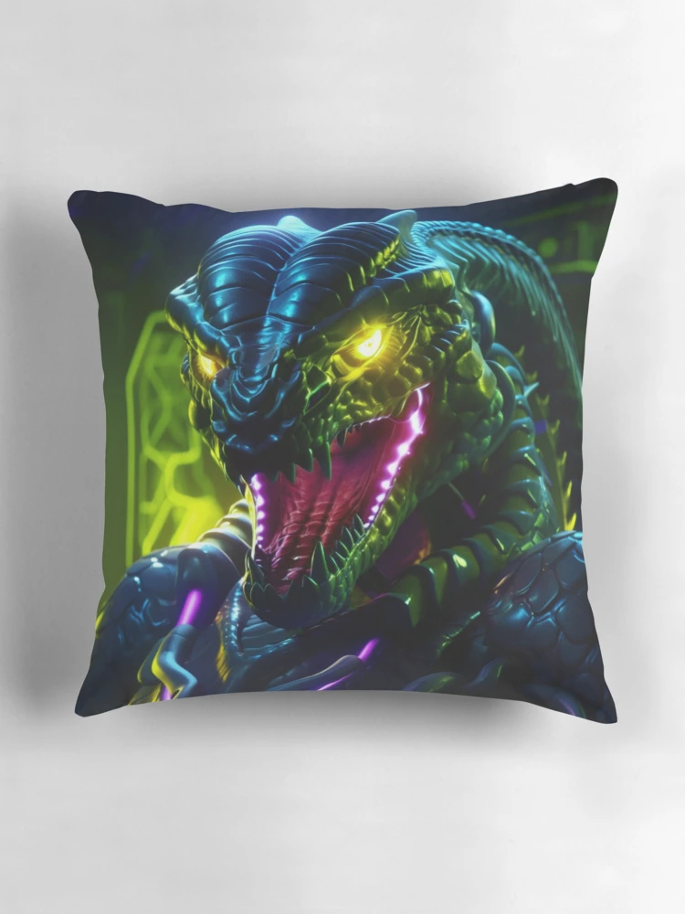 Thumbnail 3 of 4, Pillow, Bismarck Ringed Python designed and sold by Dawn van Doorn.