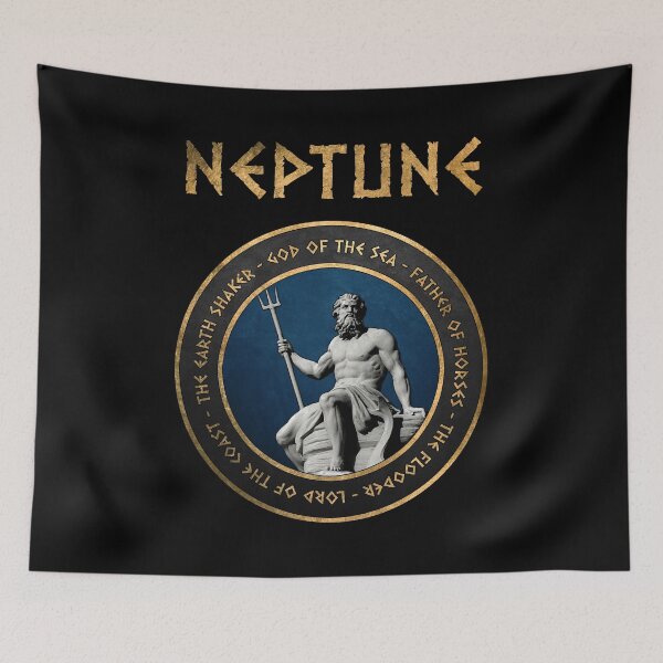 Item preview, Neptune Ancient Roman Sea God Symbol designed and sold by Agema Apparel.