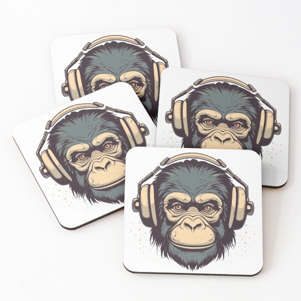 Item preview, ear hungry stylish monkey designed and sold by Cat loco.