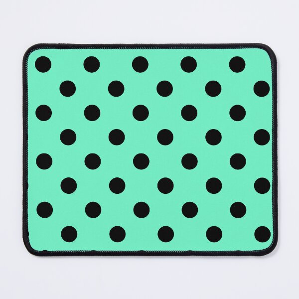 Item preview, Black Polka Dots On Opal Green designed and sold by POLKAIWERX.