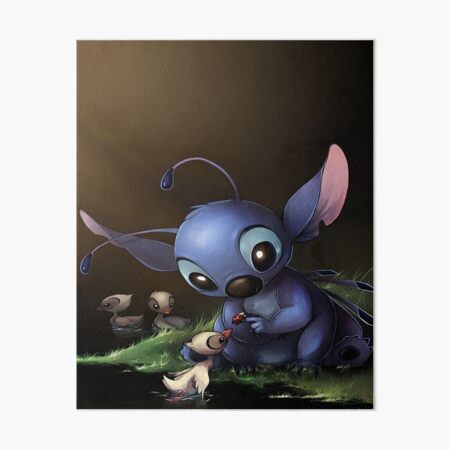 Vista previa del artículo con la obra «Lilo y Stitch», diseñado y vendido por trinkleintelle.
