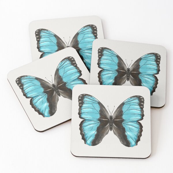 Item preview, Blue Morpho Butterfly Insect Art designed and sold by Boriana Giormova.