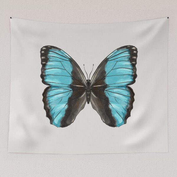 Item preview, Blue Morpho Butterfly Insect Art designed and sold by Boriana Giormova.