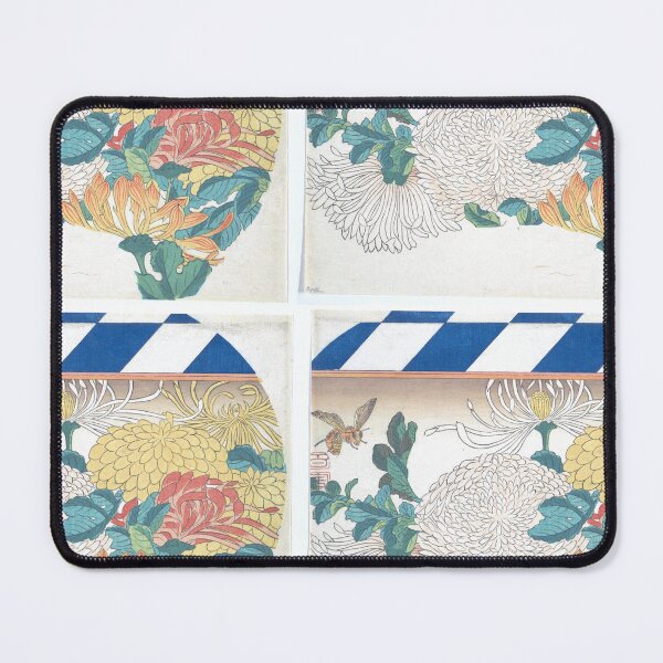 Item preview, Utagawa Hiroshige Chrysanthemums in Fan-shaped Design designed and sold by TeeARTHY.