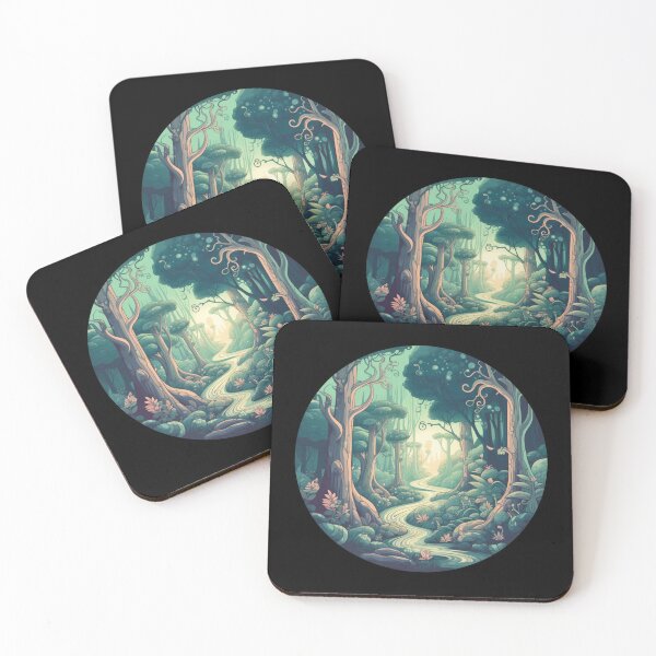 Item preview, Enchanted Forest: Magical Whimsical Soft Peaceful Green Glow Fantasy Otherworldly  designed and sold by DigiNook.